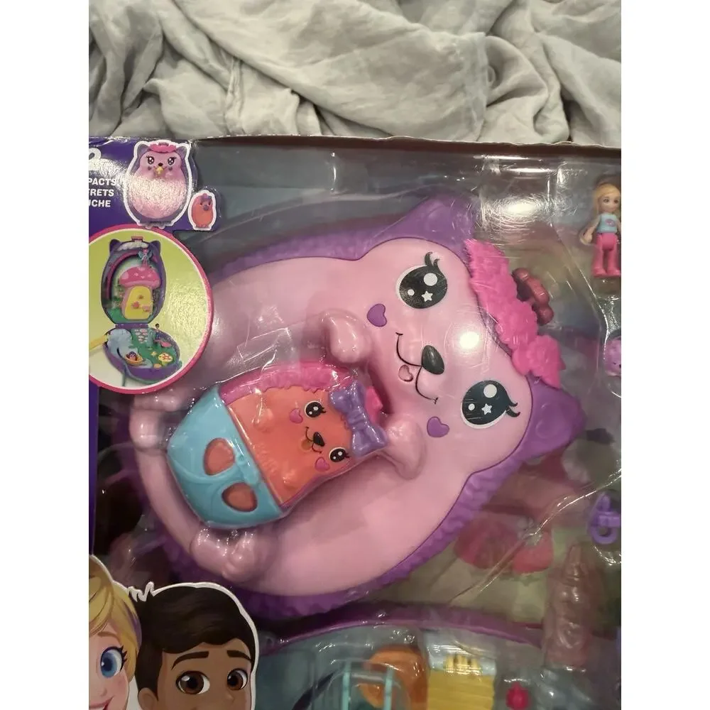 Polly Pocket Hedgehodge Mom & Baby Toy NEW Open Box